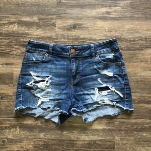 Maurices Destructed Jean Shorts